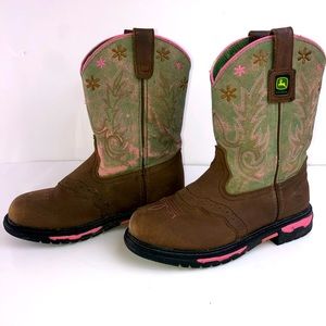 John Deere girls boots size 2m